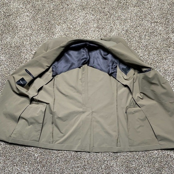 NWOT Theory Clinton Tech Precision Brown Relaxed Fit Mens Size Large Blazer - Picture 11 of 11